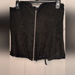 Elegant Black Corset Top